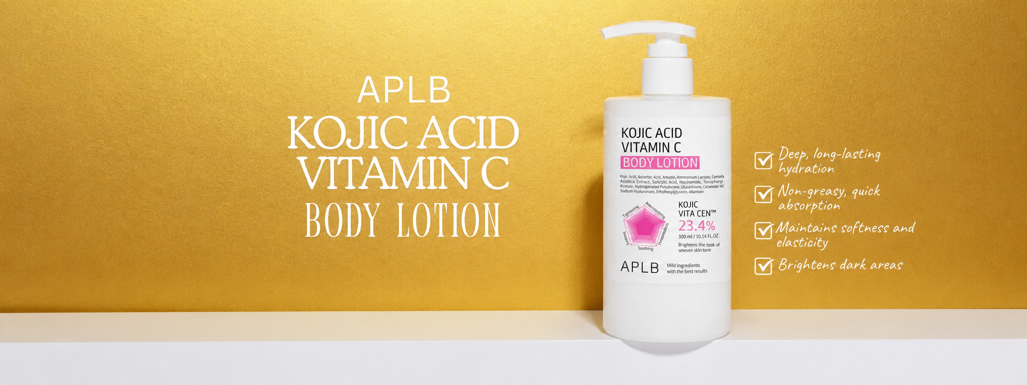 APLB - Kojic Acid Vitamin C Body Lotion 300ml